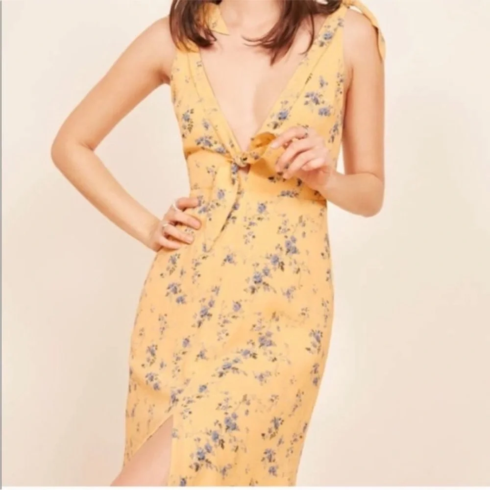 Reformation Harper Dress - Yellow, 4 - Picture 6 of 6